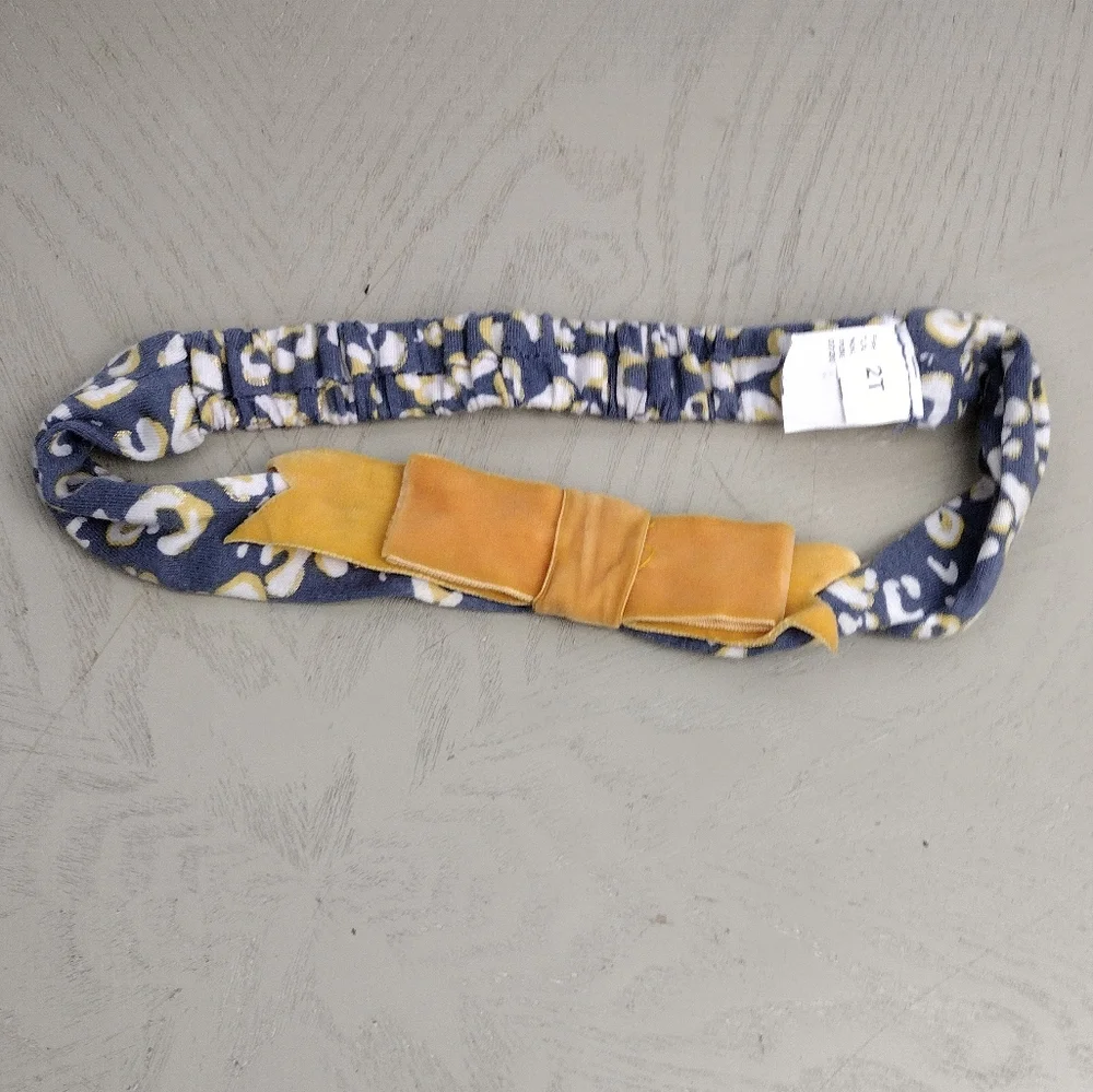 Blue and Yellow Patterned Headband
